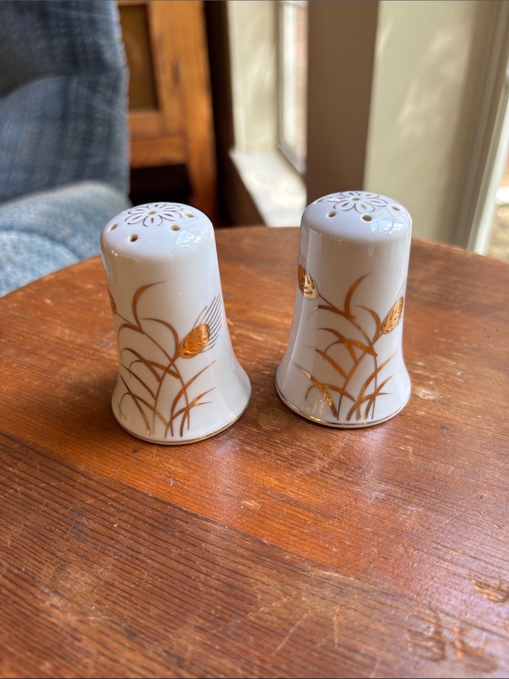Lefton China Golden Wheat Salt And Pepper Shakers Made In Japan